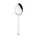 Browne WIN2 stainless steel flatware set of 12, large oval spoon option with mirror polished bowl, front view