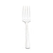 Browne WIN2 stainless steel flatware set of 12, salad fork option with four short notched tines, front view