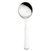Browne WIN2 stainless steel flatware set of 12, round bouillon spoon option with wide circular bowl