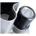 Brunner-Anliker GSM5 Star vegetable slicer close-up of the stainless steel hopper and rotating brunoise feed tube