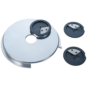 Brunner-Anliker 7 1/8" vegetable spaghetti cutter, 2 mm, 3 mm & Garland SP, for the GSM5 Star vegetable slicer, top angled view
