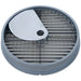 Brunner-Anliker 9 1/2" dicing disc, 10 mm W10, for the XL-C & XL-C Star vegetable slicer, top angled view