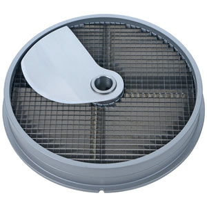 Brunner-Anliker 9 1/2" dicing disc, 6 mm W6, for the XL-C & XL-C Star vegetable slicer, top angled view