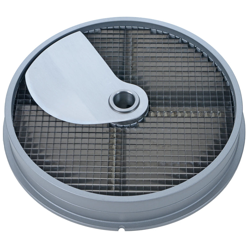 Brunner-Anliker 9 1/2" dicing disc, 6 mm W6, for the XL-C & XL-C Star vegetable slicer, top angled view