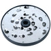 Brunner-Anliker 7 1/8" grater disc, No. 000 13 mm, for the GSM5 Star & Anliker L vegetable slicer, top angled view