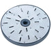 Brunner-Anliker 7 1/8" grater disc, No. 19 16 mm Fondue, for the GSM5 Star & Anliker L vegetable slicer, top angled view