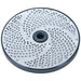 Brunner-Anliker 7 1/8" grater disc, No. 23 2.5 mm Universal, for the GSM5 Star & Anliker L vegetable slicer, top angled view