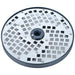 Brunner-Anliker 7 1/8" grater disc, No. 26 Tempura, for the GSM5 Star & Anliker L vegetable slicer, top angled view