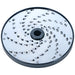 Brunner-Anliker 7 1/8" grater disc, No. 6 3.8 mm, for the GSM5 Star & Anliker L vegetable slicer, top angled view