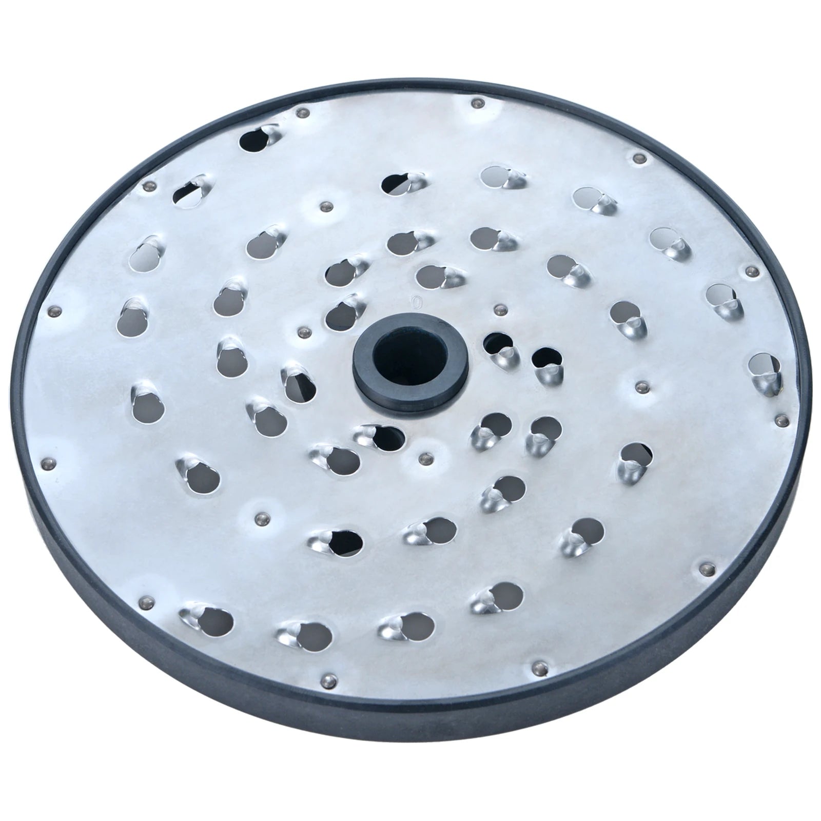 Brunner-Anliker 9 1/2" grater disc, No. 0 9 mm, for the XL-C & XL-C Star vegetable slicer, top angled view