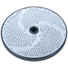 Brunner-Anliker 9 1/2" grater disc, No. 11 2 mm, for the XL-C & XL-C Star vegetable slicer, top angled view