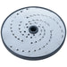 Brunner-Anliker 9 1/2" grater disc, No. 3 5 mm, for the XL-C & XL-C Star vegetable slicer, top angled view