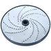 Brunner-Anliker 9 1/2" grater disc, No. 7 3 mm, for the XL-C & XL-C Star vegetable slicer, top angled view