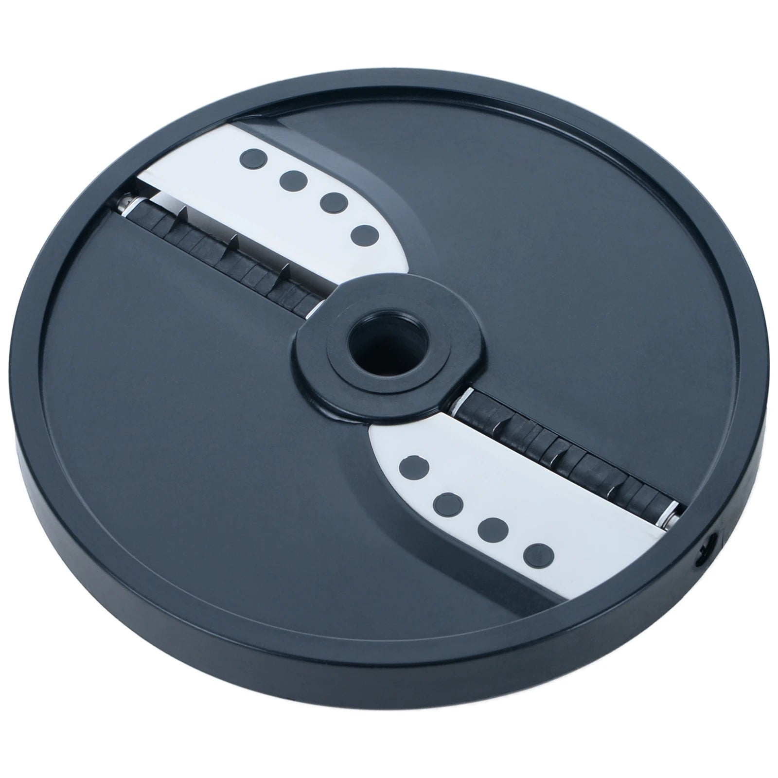Brunner-Anliker 7 1/8" julienne disc, 16 mm S16, for the GSM5 Star & Anliker L vegetable slicer, top angled view