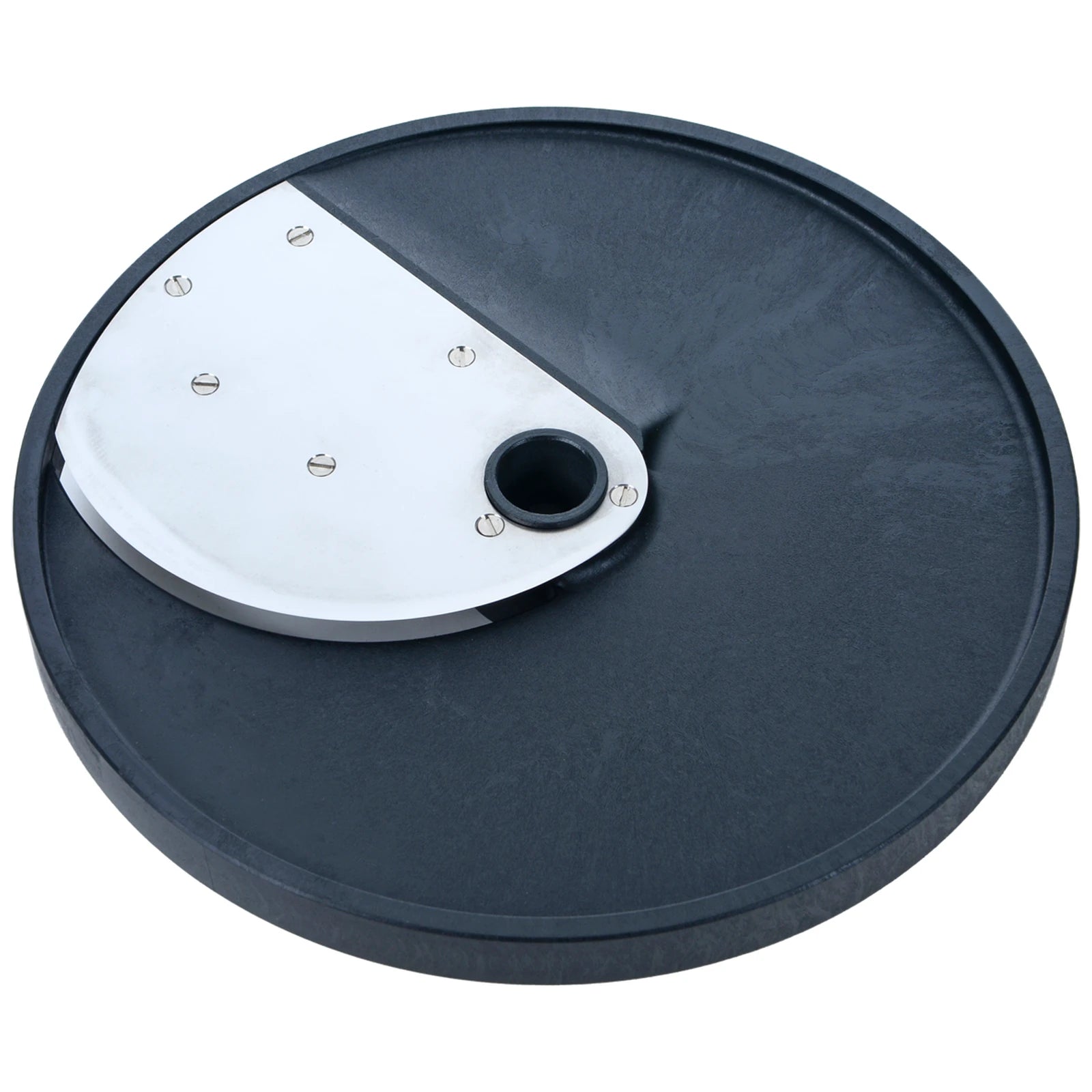 Brunner-Anliker 9 1/2" slicing disc, 6 mm G6 Coarse Cut, for the XL-C & XL-C Star vegetable slicer, top angled view