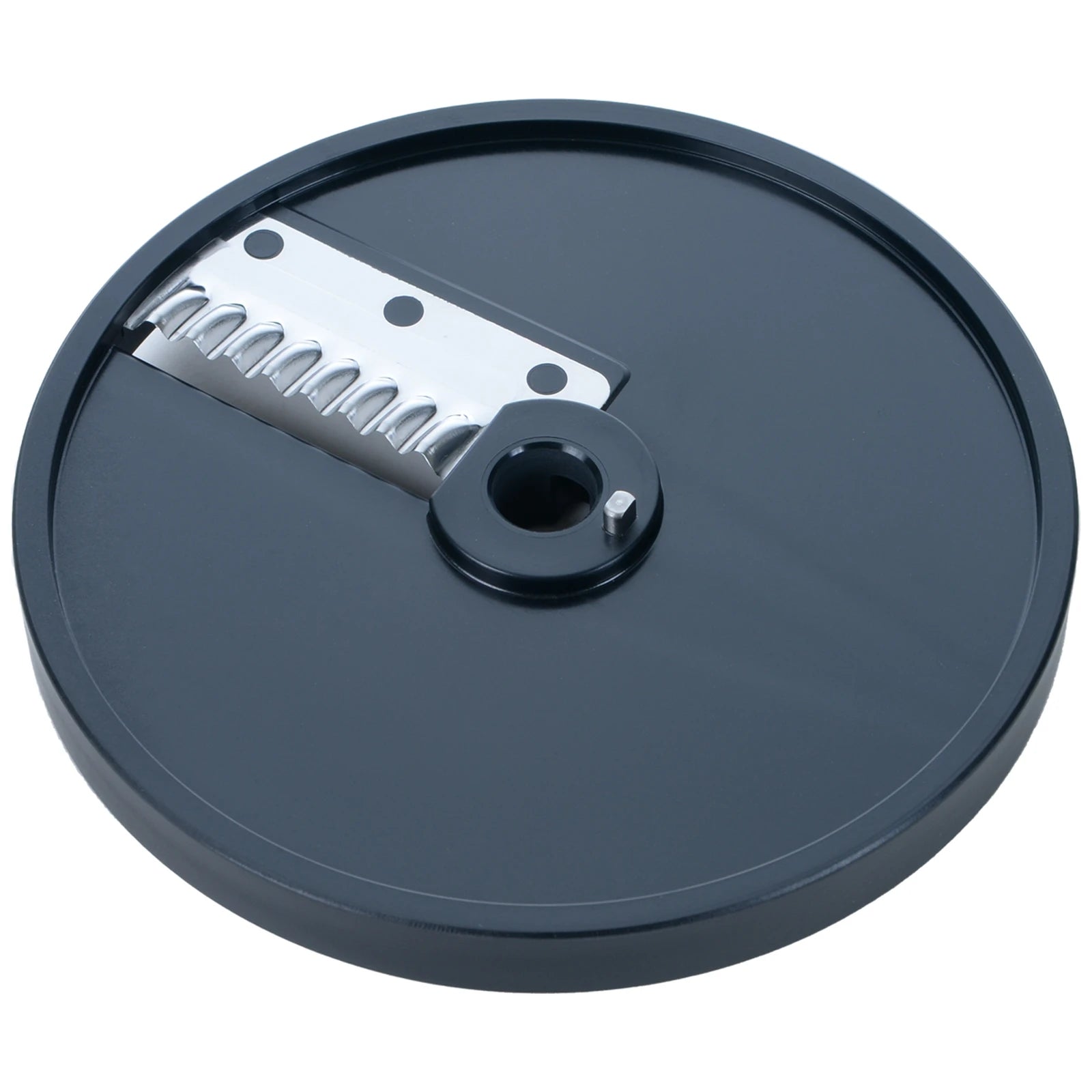 Brunner-Anliker 7 1/8" gaufrette disc, 4 mm PG4, for the GSM5 Star vegetable slicer, top angled view