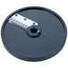 Brunner-Anliker 7 1/8" gaufrette disc, 4 mm PG4, for the GSM5 Star vegetable slicer, top angled view