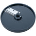 Brunner-Anliker 7 1/8" gaufrette disc, 6 mm PG6, for the GSM5 Star vegetable slicer, top angled view