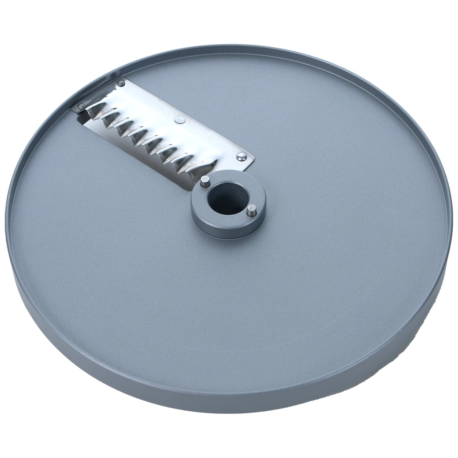 Brunner-Anliker 9 1/2" gaufrette disc, 8 mm PG8, for the XL-C Star vegetable slicer, top angled view