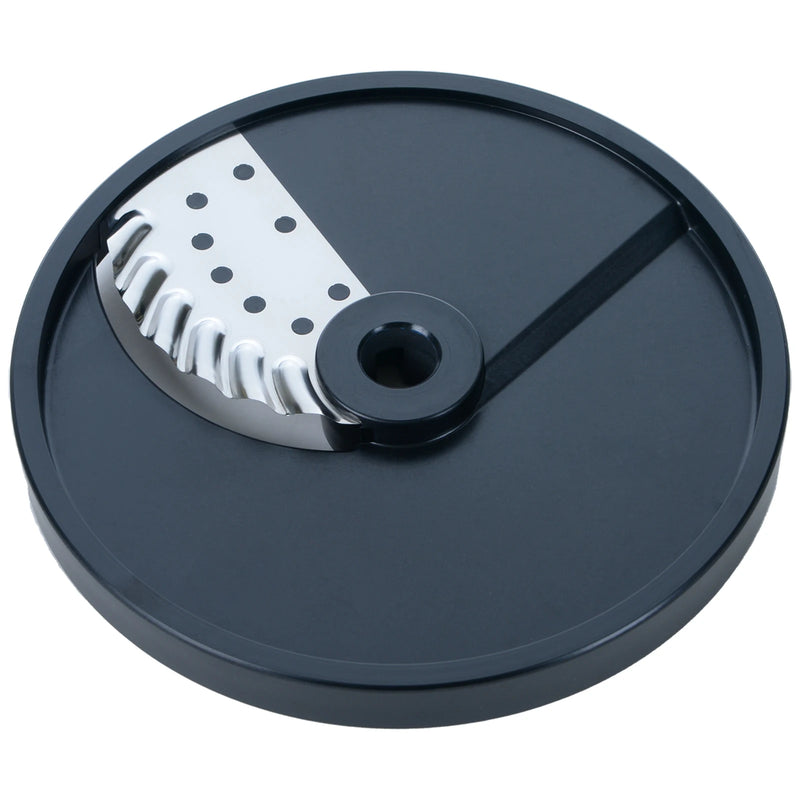 Brunner-Anliker 7 1/8" wave cut disc, 5 mm SU5, for the GSM5 Star & Anliker L vegetable slicer, top angled view