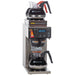 Bunn AXIOM-DV-3T decanter coffee brewer with hot water tap, glass decanters on the top and bottom warmers