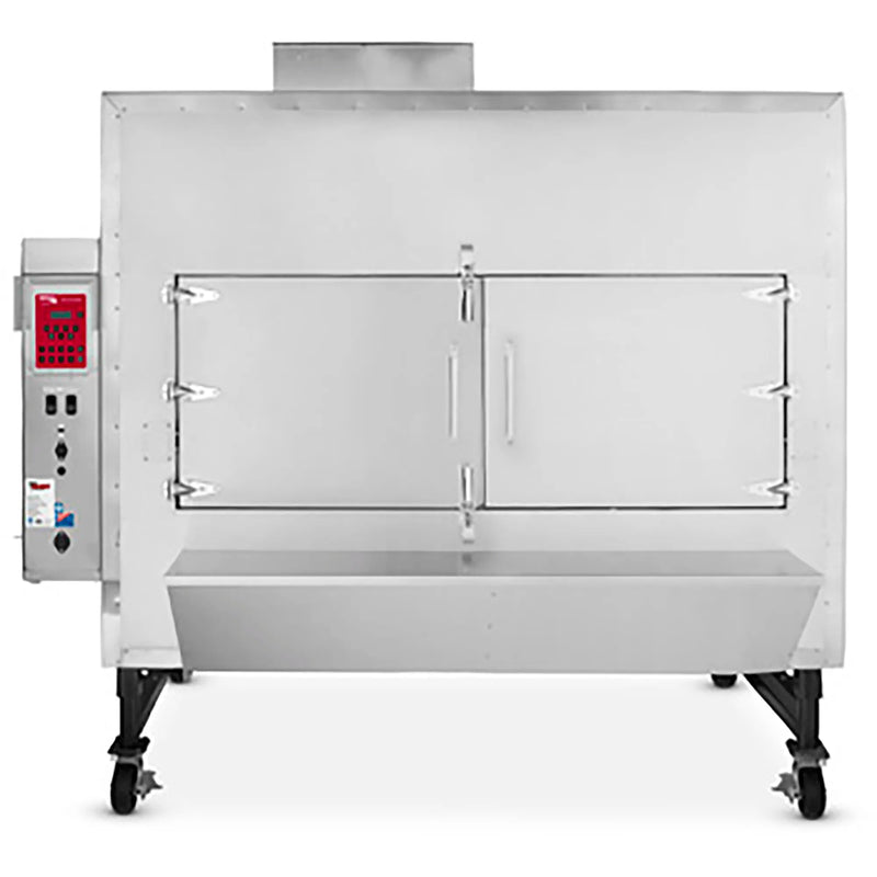 Cookshack FEC750 Commercial Gas Rotisserie Smoker Oven - 750LB Capacity-Phoenix Food Equipment