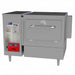 Cookshack PZ400 wood fired single deck countertop pizza oven, 120V, stainless steel with door closed