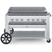 Crown Verity CV-MG-48 48" mobile griddle, stainless steel, front view
