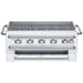 Crown Verity CV-PCB-36 36" portable bbq grill, stainless steel, front view