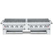 Crown Verity CV-PCB-60 60" portable bbq grill, stainless steel, front view
