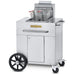 Crown Verity CV-PF-1 single tank outdoor fryer, stainless steel, front view