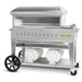 Crown Verity CV-PZ36-MB 36" mobile pizza oven, stainless steel, front view