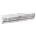 Curtron Air-Pro Series white air curtain, longer size shown from the front with full-width intake grille