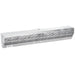 Curtron Air-Pro Series white air curtain, extra-long size shown at an angle with full-width intake grille