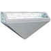 Curtron Pest-Pro 150 Series decorative insect trap in light grey with UV lamps and triangular front panel, angled view