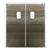 Curtron SPD-30 series double swinging traffic doors with full brushed stainless steel faces and view windows