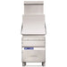 DIHR OPTIMA 12 HR PLUS heat recovery hood type pass through dishwasher in stainless steel with tall hood, front view