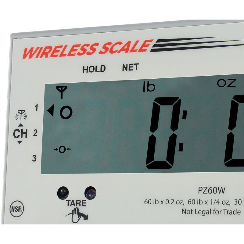 Detecto PZ Series Wireless Portioning Ingredient Scale - 30 Lbs & 60 Lbs Capacity-Phoenix Food Equipment