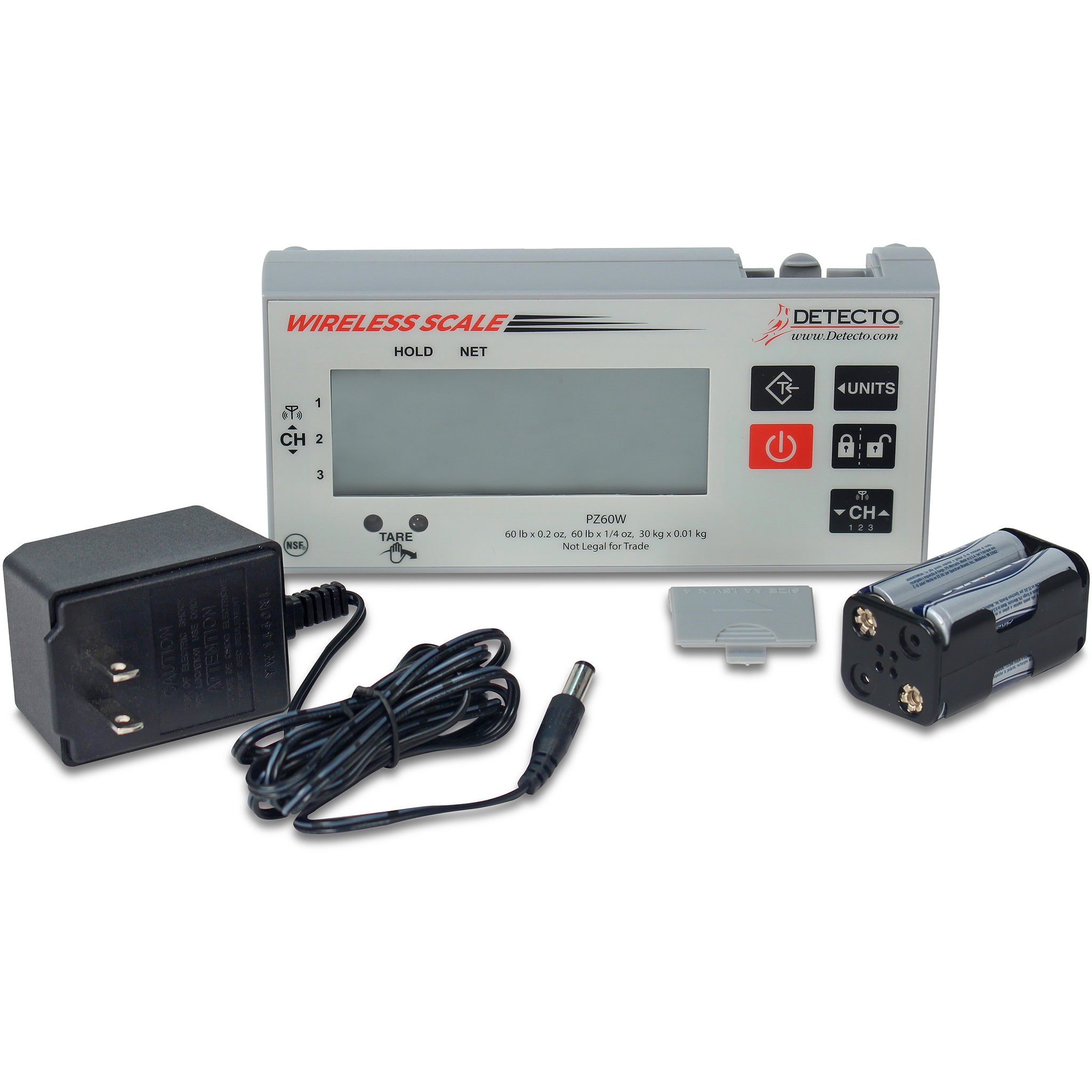 Detecto PZ Series Wireless Portioning Ingredient Scale - 30 Lbs & 60 Lbs Capacity-Phoenix Food Equipment