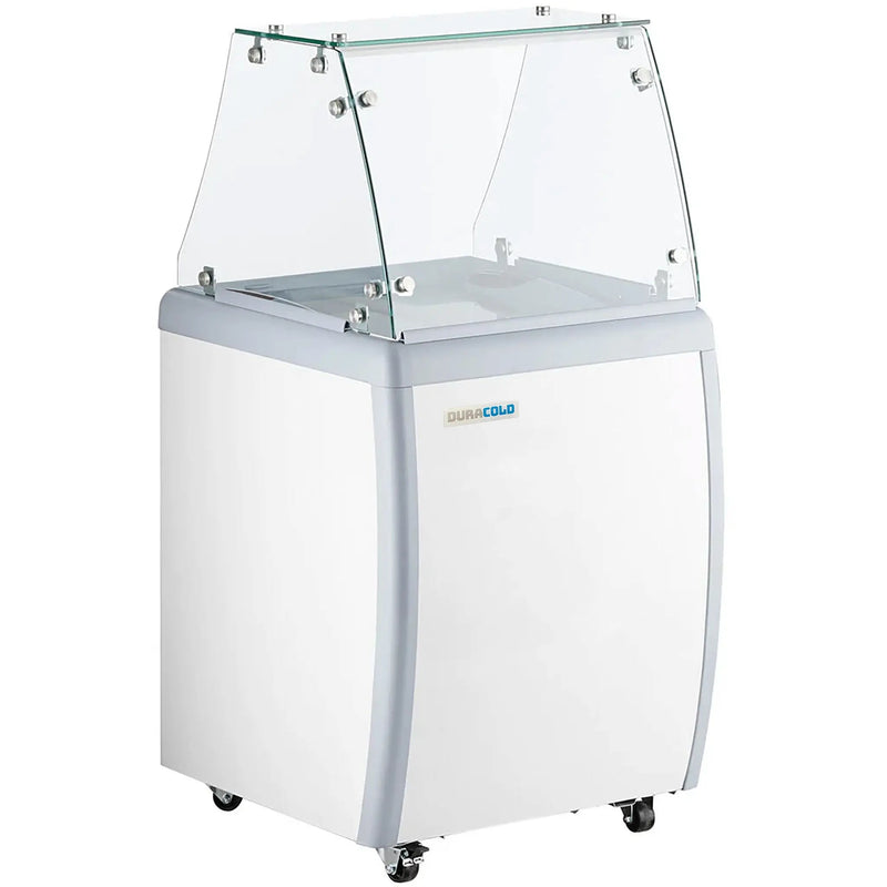 Duracold DIPC-26 Ice Cream Dipping & Gelato Freezer - 4 Tub/3 Pan Capacity, With or Without Sneeze Guard-Phoenix Food Equipment