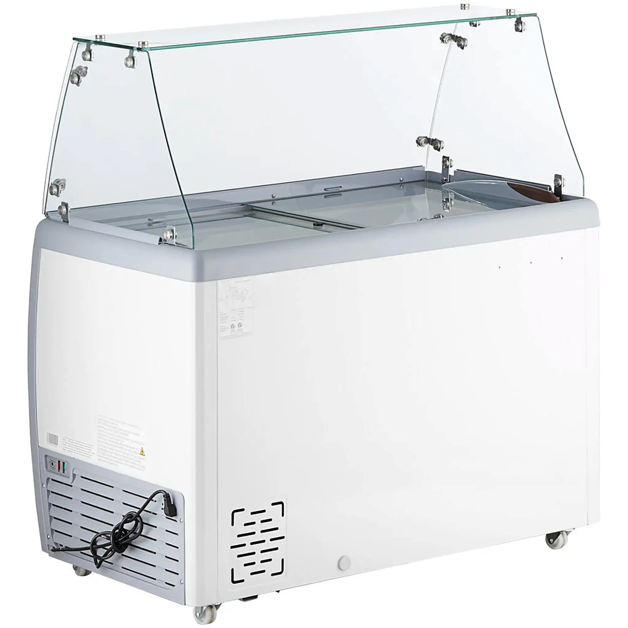 Duracold DIPC-39 Ice Cream Dipping & Gelato Freezer - 6 Tub/6 Pan Capacity, With or Without Sneeze Guard-Phoenix Food Equipment