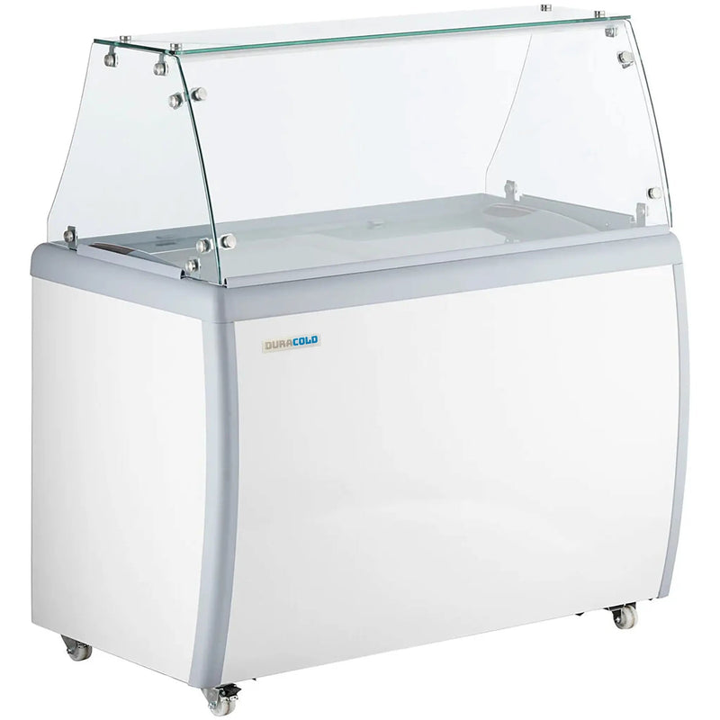 Duracold DIPC-39 Ice Cream Dipping & Gelato Freezer - 6 Tub/6 Pan Capacity, With or Without Sneeze Guard-Phoenix Food Equipment