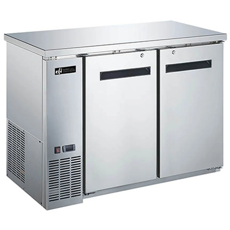 EFI CBBSDR2-48CC Stainless Steel 49" Double Door Back Bar Cooler - Various Configurations-Phoenix Food Equipment