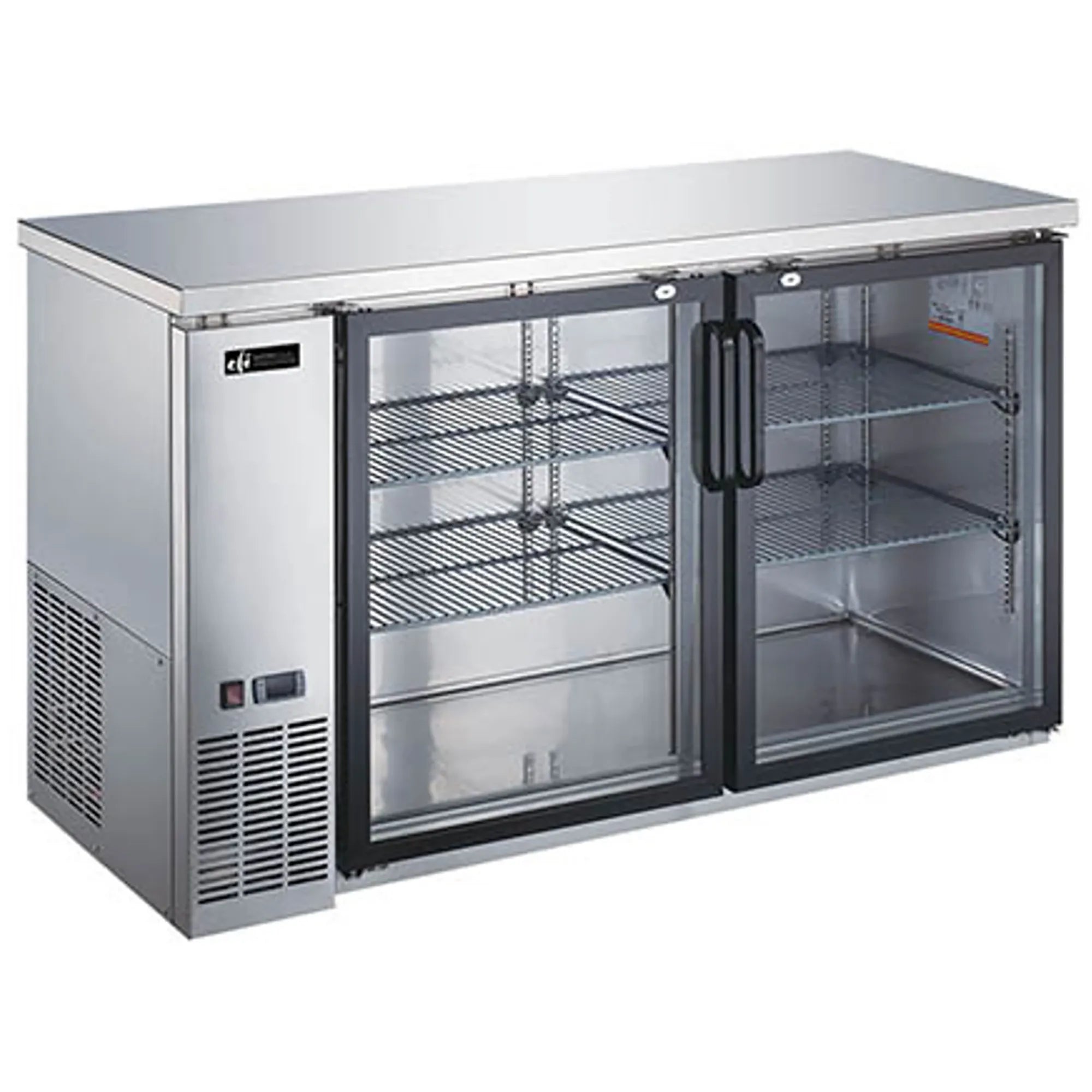 EFI CBBSDR2-60CC Stainless Steel 61" Double Door Back Bar Cooler - Various Configurations-Phoenix Food Equipment