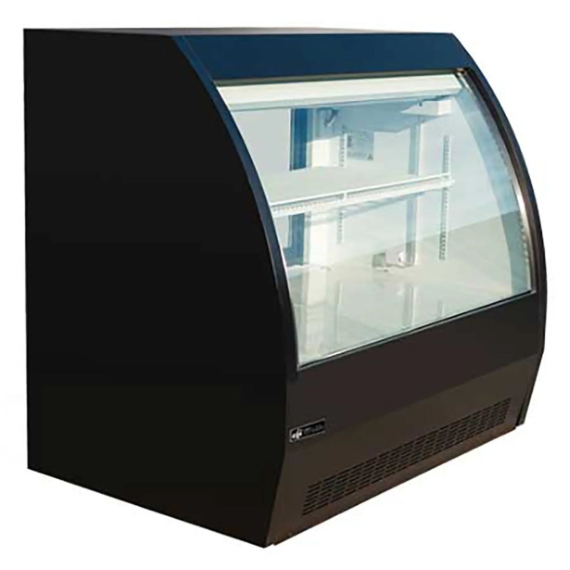EFI CDC-1200B-F Curved Glass 47" Refrigerated Deli Case, Front Open Glass-Phoenix Food Equipment