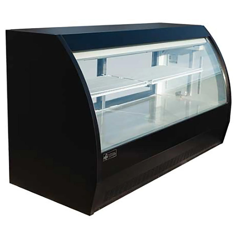 EFI CDC-2000B-F Curved Glass 79" Refrigerated Deli Case, Front Open Glass-Phoenix Food Equipment