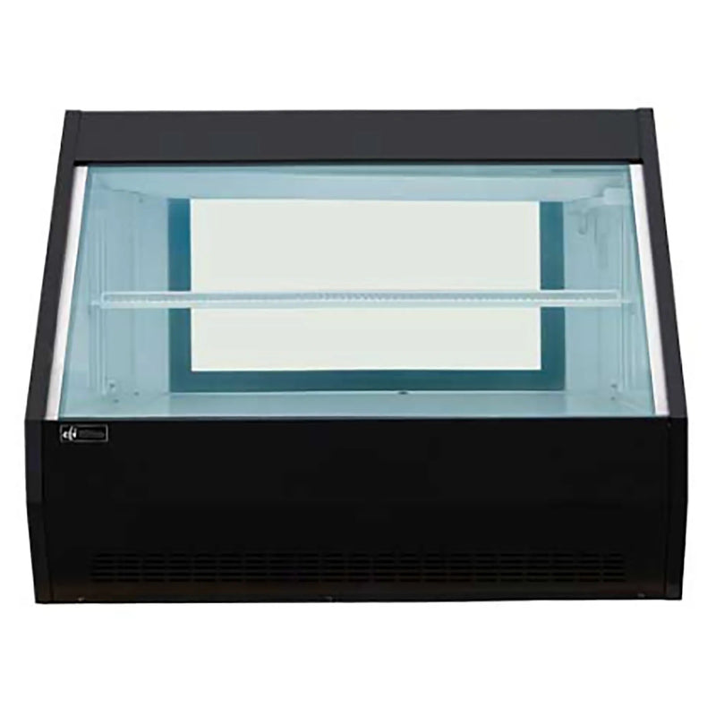 EFI CDS-1200B Straight Glass 47" Refrigerated Deli Case - Available in Black or Stainless Steel Finish-Phoenix Food Equipment