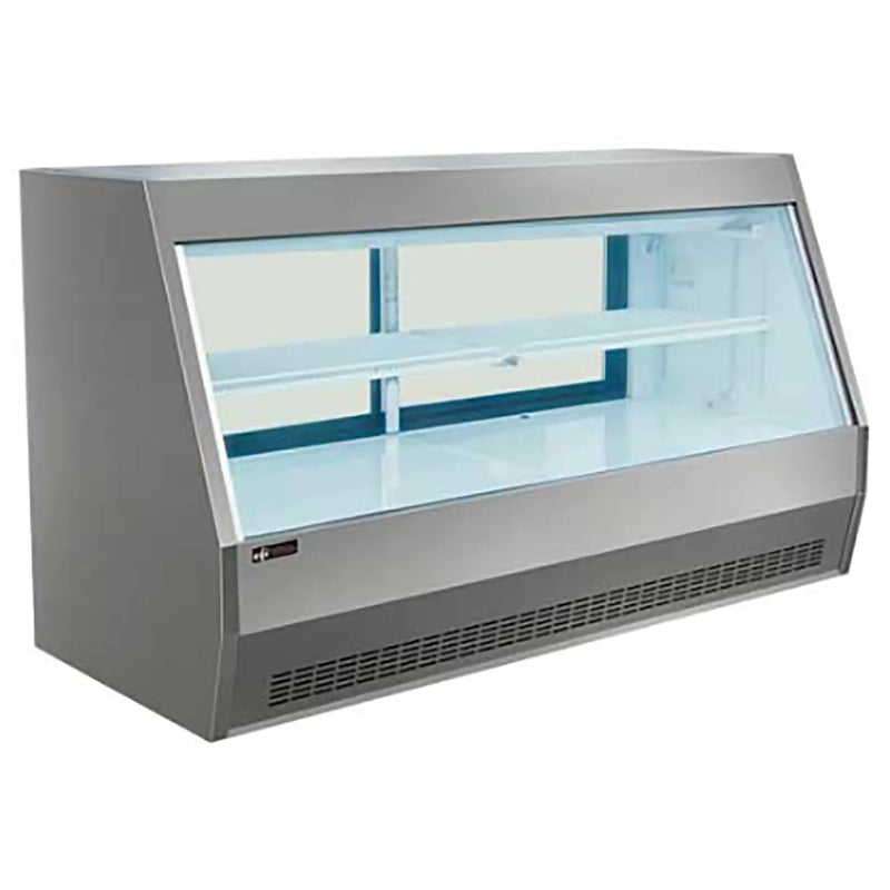 EFI CDS-2000B Straight Glass 79" Refrigerated Deli Case - Available in Black or Stainless Steel Finish-Phoenix Food Equipment