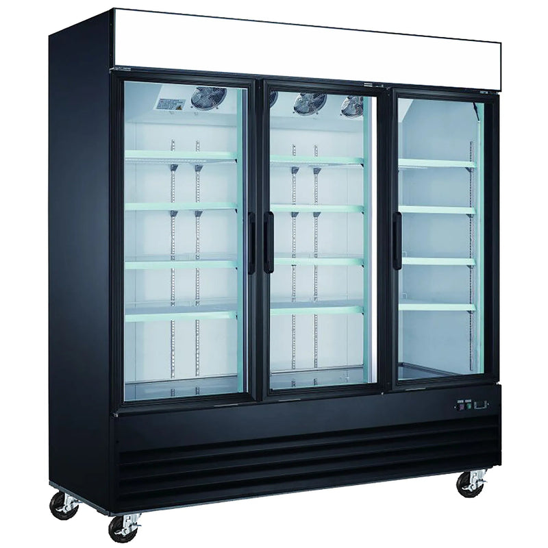 EFI X-line C3-78GDVCX Triple Door 78" Wide Glass Display Refrigerator-Phoenix Food Equipment