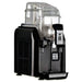 Elmeco BB1 GREEN BigBiz single 6L container slushie machine in black with clear bowl and silver lid, angled view